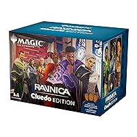 Magic: The Gathering Ravnica: Cluedo Edition - 3-4 player themed murder riddle card game (including 8 game-ready boosters, 21 proof cards, 1 Foil Shock Land Card and Detective Game Accessories)