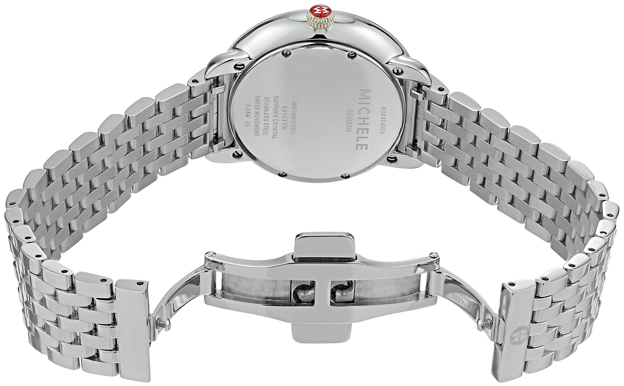 MICHELE Women's MWW21B000030 Serein Analog Display Swiss Quartz Silver Watch