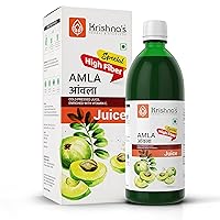 Krishna's Special Amla High Fiber Juice - 1000 ml | Fresh cold pressed Amla Juice | Helps Boosts Skin and Hair Health | Helps Detox | Rich in Vitamin C | Natural Immunity Booster
