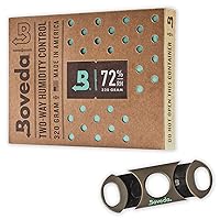 Boveda Cigar Cutter Bundle – Double-Guillotine Cutter + 1-Count Size 320 Boveda for Humidors – 72% RH 2-Way Humidity Control for Most Premium Cigars – Restores & Maintains Humidity For Months