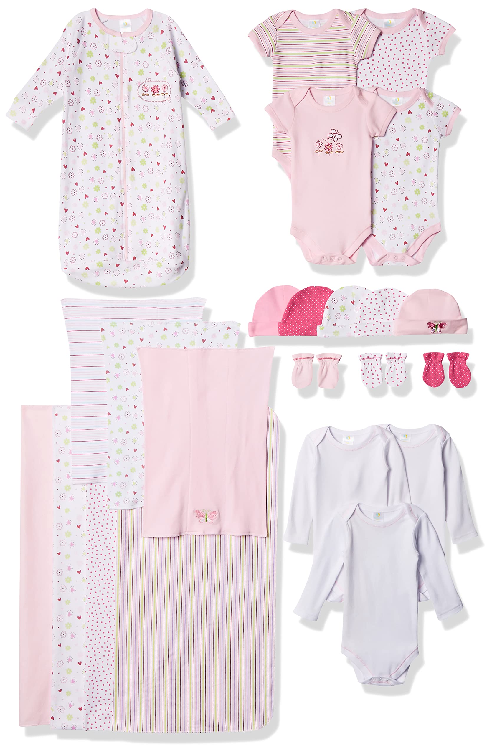 Spasilk Baby Essential 23 Piece Layette Set for Newborns and Infants, 0-6 Months