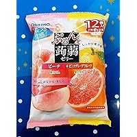ORIHIRO Konnyaku Duo Fruit Juices Jelly - Grapefruit and Peach