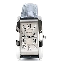 CARTIER Tank Americaine Automatic Silver Dial Men's Watch WSTA0018