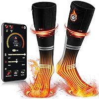 Heated Socks for Men Women Washable Rechargeable APP Control 22.2WH Battery Electric Heating Socks for Hunting