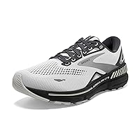 Brooks Men’s Adrenaline GTS 23 Supportive Running Shoe - Oyster/Ebony/Alloy - 7 Wide