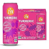 Turmeric Antioxidant Energy Drink by ZYN | 6 Pack | Mixed Berry | Low Calorie & No Added Sugar | Energy Turmeric Drinks for Inflammation Turmeric Drinks with Curcumin, Piperine, Vitamin C & Zinc | Plant-Based Formula