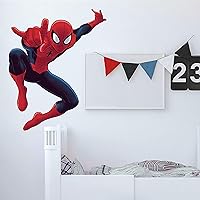 RoomMates Marvel Ultimate Spider-Man Giant Peel and Stick Wall Decals by RoomMates, RMK4831GM, Red, Blue, Yellow