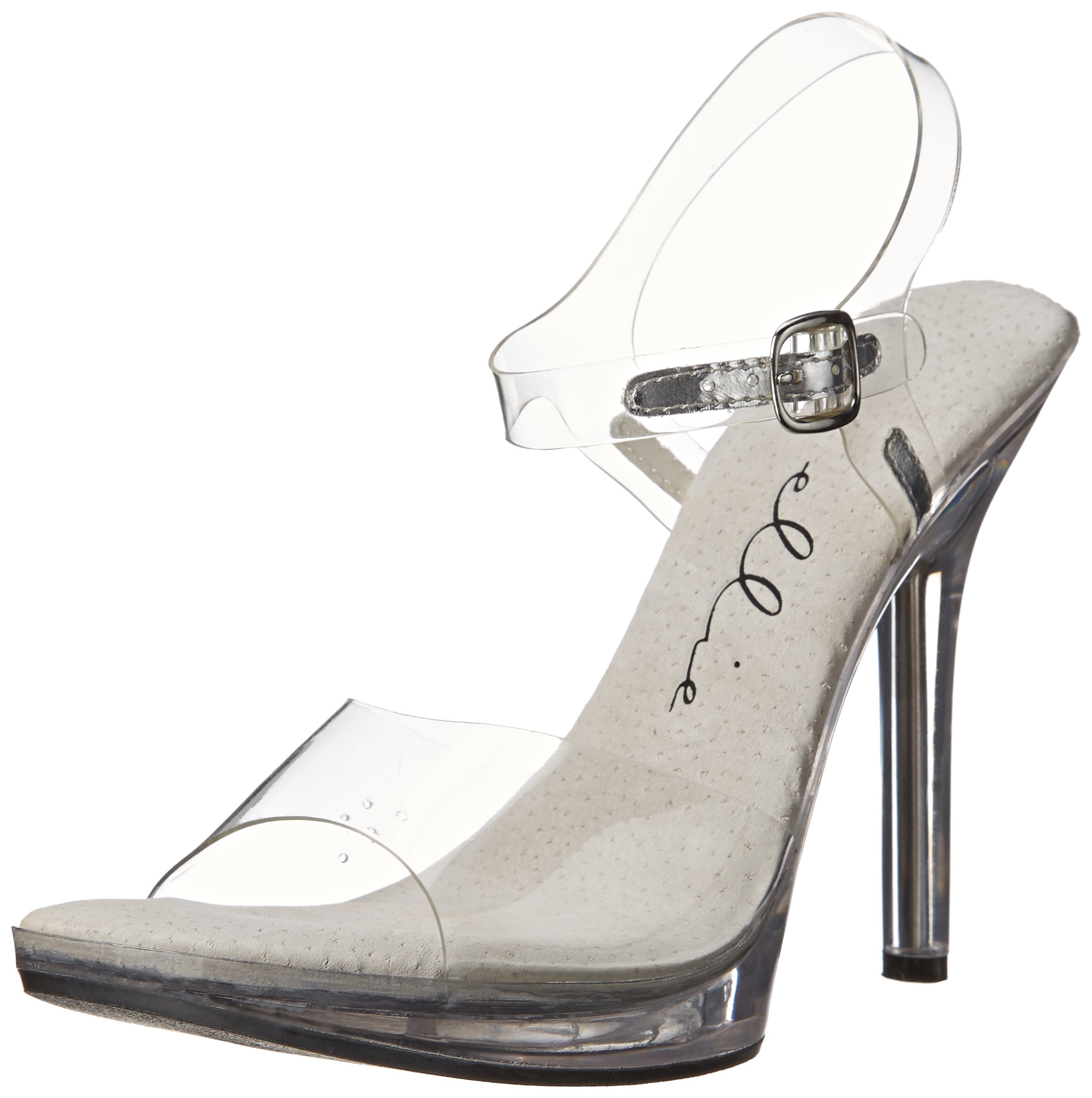 Ellie Shoes Women's 502 Brook Clear Dress Sandal