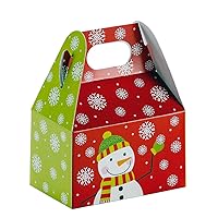 Premier Retail Snowflake Snowman Gable Box, 4 x 2.5 x 2.5 inch, 12 Piece
