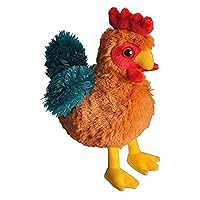 Wild Republic Rooster Plush, Stuffed Animal, Plush Toy, Gifts for Kids, Hug’Ems 7 inches