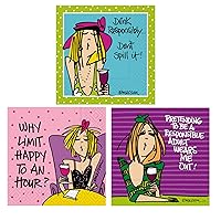 Funny Cocktail Napkins Women Fun Ladies Night Variety Pack - Bundle Includes 60 Total Paper Napkins in 3 Different Designs