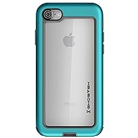 Ghostek Atomic Slim iPhone 7, iPhone 8, iPhone SE 2020 Case with Space Metal Bumper Heavy Duty Protection Wireless Charging Compatible 2016 iPhone 7, 2017 iPhone 8, 2020 iPhone SE (4.7 Inch) - Teal