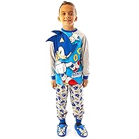 Sonic the Hedgehog Pyjamas Boys Kids Character Costume Blue PJs