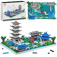 Chinese Architecture Micro Building Set of Hangzhou West Lake, Creative Building Set Toys for Adults and Kids 14+, Classical Famous Collection Model for Display (3630pcs)