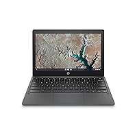 HP Chromebook 11.6-inch Laptop, MediaTek MT8183, MediaTek Integrated Graphics, 4 GB RAM, 32 GB eMMC Storage, Chrome (11a-na0010nr, Ash Gray) (Renewed)
