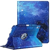 Fintie Rotating Case for iPad 10th Generation 10.9 Inch Tablet (2022 Model) with Pencil Holder - 360 Degree Rotating Protective Stand Cover with Auto Sleep/Wake, Starry Sky