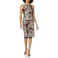 Nicole Miller New York Women's Embroidery Cocktail Dress
