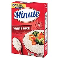 Minute White Rice, Instant White Rice for Quick Dinner Meals, 28-Ounce Box