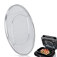 Stainless Steel Splatter Shield for Ninja Foodi FG551, Reusable 6-in-1 Air Fryer Accessories, Indoor Grill Accessories, Fine Mesh Splatter Screen, Ninja Replacement Screen Splash Guard