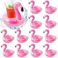 Grobro7 12Pack Inflatable Pool Drink Holder Floating Coasters Multi Shape Swimming Cup Holder Water Floats Kids Bath Toys Great for Wedding Bachelorette Pool Party