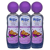 Ricitos de Oro Lavender Baby Shampoo, Children Cleansing Shampoo with Natural Lavender, Formulated for Babies, 3-Pack of 8.45 FL Oz Each, 3 Bottles
