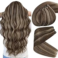 Sunny Balayage 4/27/4 Clip in Hair Extensions Bundle with P4/27 Weft Hair Extensions