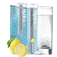 Hydralyte Electrolyte Tablets | Lemonade Electrolytes | Perfect for Bachelorette Parties, Workout Essential and A Travel Essential for Daily Hydration Needs | (10 Servings, 20 Electrolyte Tablets)
