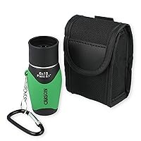 Carson MiniMight 6x18mm Pocket Monocular with Carabiner Clip, Green (MM-618CG)