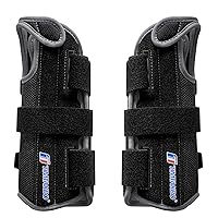 T TIMTAKBO Carpal Tunnel Wrist Brace Night Support, Wrist Splint with Adjustable Thumb Hole, Hand Brace for Sprained Wrist, Pack in Pairs, Left Right Hand, Large Size