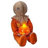 Spirit Halloween Trick r’ Treat Light-Up Sitting Sam Doll | Officially Licensed | Halloween Decor | Horror Décor | Light-Up Prop