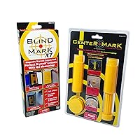 8125 Value Pack - Blind Mark and Center Mark Drywall Install Tools | For Electrical Outlet Box and Recessed Can-Light Cutouts | Powerful Rare-Earth Magnetic Targets and Locator