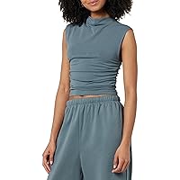 The Drop Women's Raylen Sleeveless Ruched Top