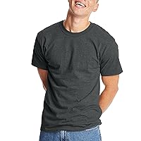 Hanes mens Beefyt T-shirt, Heavyweight Cotton Crewneck Tee, 1 Or 2 Pack, Available in Tall Sizes