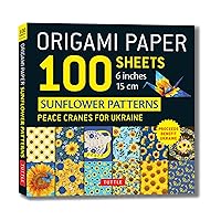 Origami Paper 100 Sheets Sunflower Patterns 6