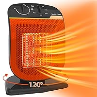 Outdoor Heaters for Patio, 1500W Portable Greenhouse Heater with 120° Oscillating, Overheat & Tip-over Protection, Ceramic Electric Space Heater for Garage, Bedroom, Office, Indoor Outdoor Use