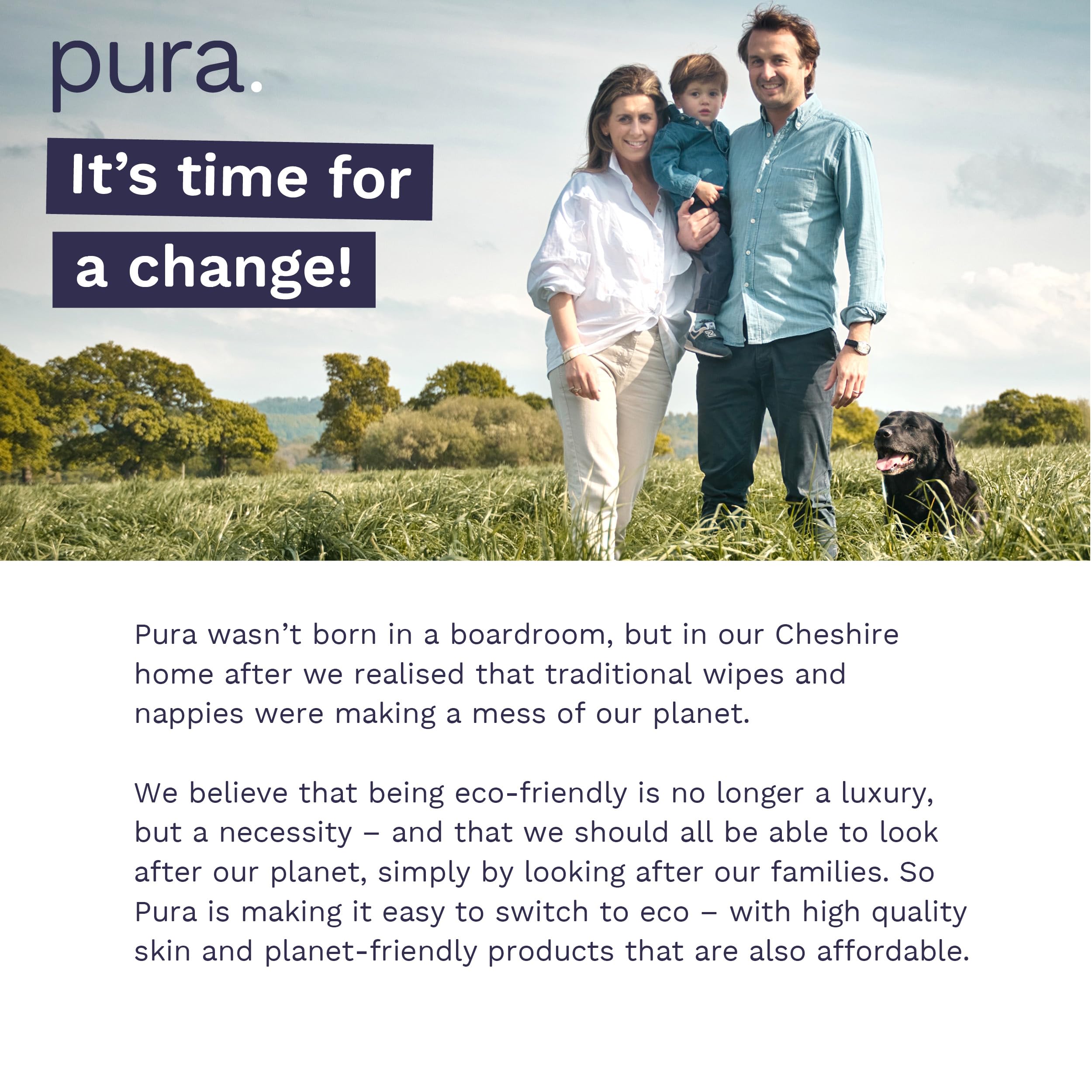Pura Size 6 Eco-Friendly Diapers, 54 Count, Hypoallergenic, Soft Organic Cotton, Sustainable, up to 12 Hours Leak Protection, Allergy UK, Recyclable Paper Packaging