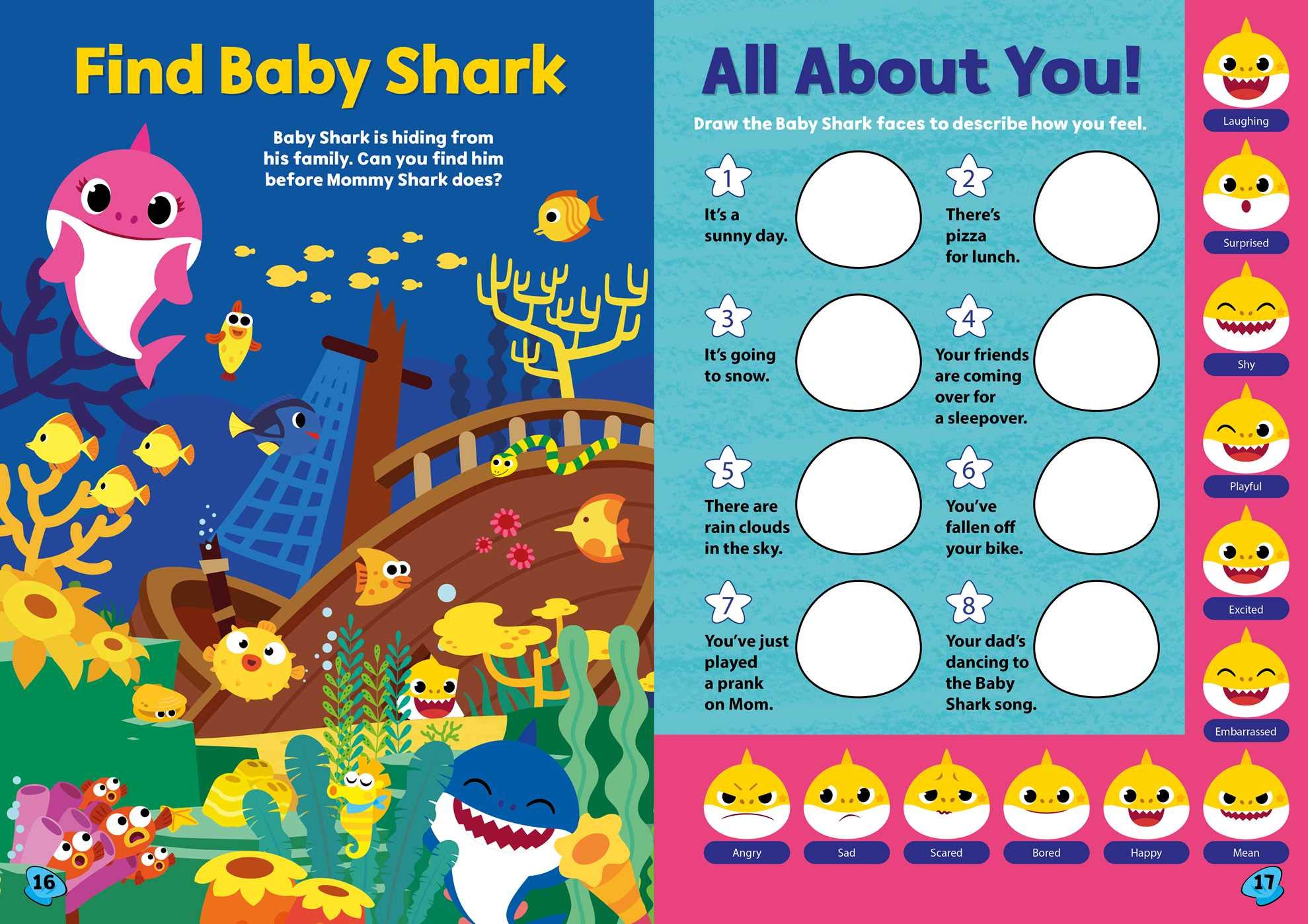 Baby Shark: Puffy Sticker and Activity Book