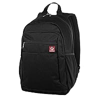 WOLVERINE Lightweight, Water Resistant Rugged Backpack for Travel or Work, Laptop-Black, 23L