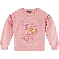 Nautica Girls' Fleece Popover Crewneck Sweatshirt