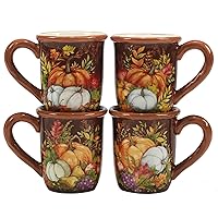 Certified International Harvest Blessings 16 oz. Mug, Set of 4, Multicolor