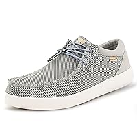 Kickback Haven Mesh Shoes - Men's Moccasins - Lace Up Mens Smart Casual Shoes - All Day Lightweight Comfort Mens Shoes - Men's Slip On Shoes