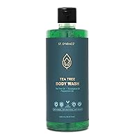 ST. D'VENCE Refreshing Tea Tree Oil Body Wash for Men & Women with Aloe Vera, Peppermint and Eucalyptus Oil, 500 ml, Pack of 1