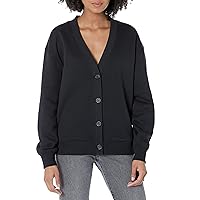 Amazon Essentials Women's Relaxed-Fit Sweatshirt Cardigan (Available in Plus Size) (Previously Amazon Aware)