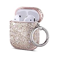 WEISHIJIE Case for AirPods Pro, AirPods Pro Cover, Genuine Leather AirPods Case with Argyle Pattern & Electroplating Metal Keychain & Gold Buckle