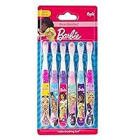 6 Pack Barbie Toothbrushes for Kids, Children's Toothbrushes, Soft Bristle Toothbrushes for Kids