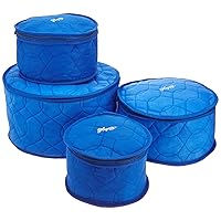 Hagerty Plate Saver China Storage, Set of 4, Blue