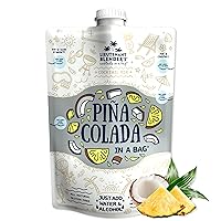 Lt. Blender's Pina Colada in a Bag – Pina Colada Drink Mix - Each Bag Makes 1/2 Gallon of Slushie Pina Colada Mix – Cocktail Mix - Make a Cocktail, Wine Slushie or Mocktail - (Pack of 1)