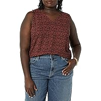 Amazon Essentials Women's Regular-Fit Sleeveless Layering Tank Top (Available in Plus Size)