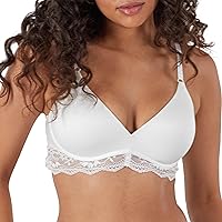 Maidenform Women's Your Lift Wireless Bra, Natural Lift & Shaping Bra, Convertible Bra with Lace