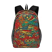 ALAZA Tribal Abstract Doodle Pattern Backpack Daypack Laptop Work Travel College Bag for Men Women Fits 15.6 Inch Laptop